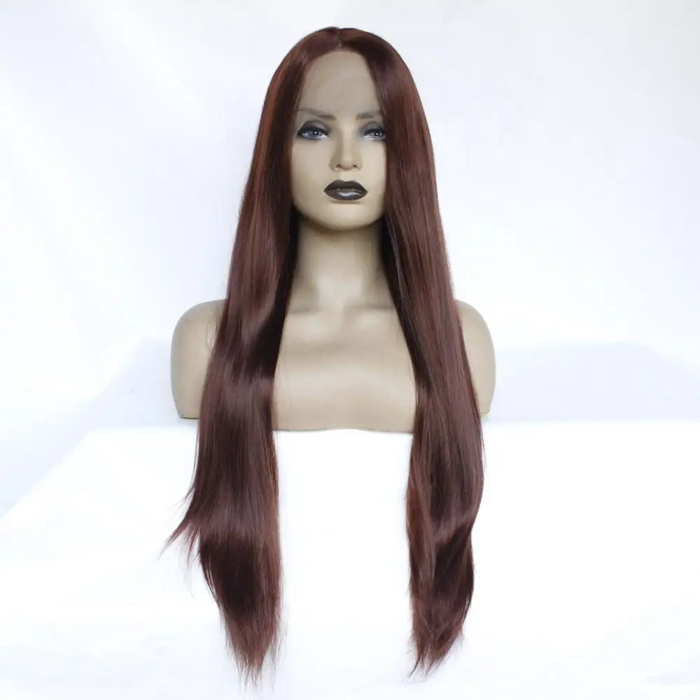 

20inch premium synthetic lace front wigs with baby hair long synthetic wigs for women