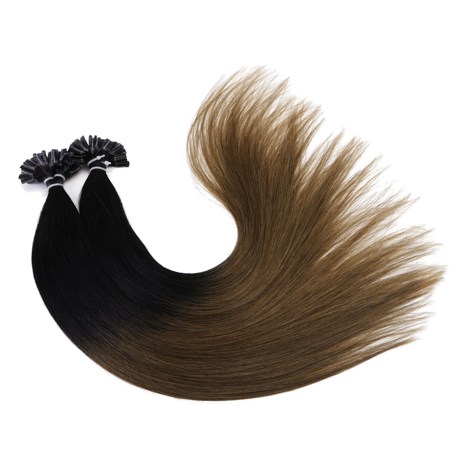 

Neitsi 100% remy Human Hair Nail U Tip straight Hair Extension T1/6#