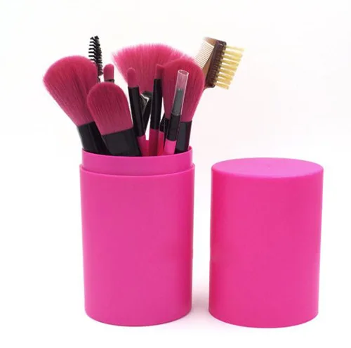 

9 colors Box Packaging Nylon Hair Makeup brushes 12 PCS Eyeshadow Powder Foundation Private Customize Label Makeup Brush Set, Customized color