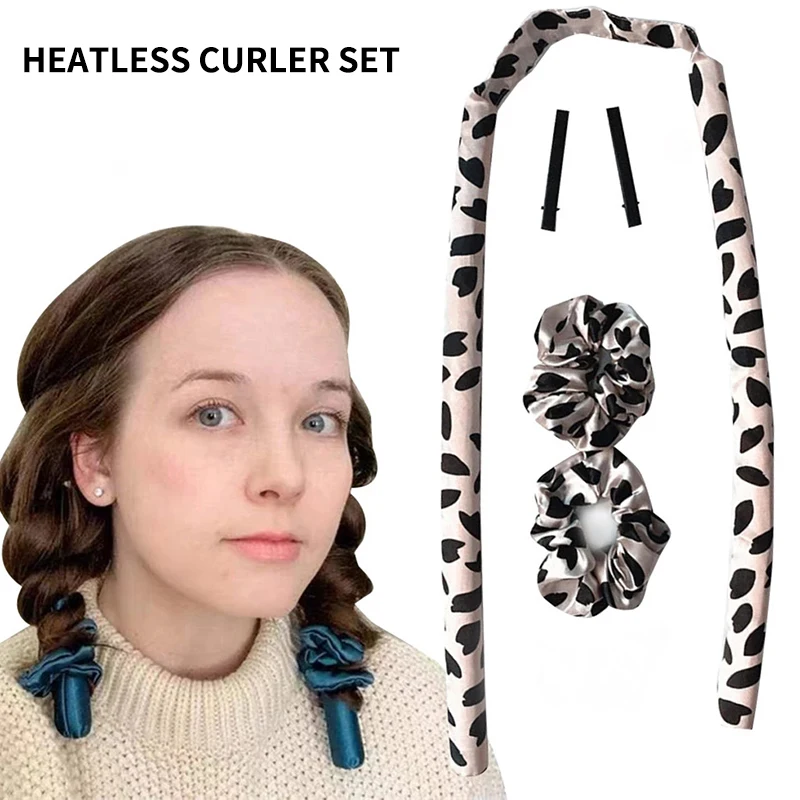 

Heatless Hair Curlers For Long Hair To Sleep In Overnight No Heat Silk Curling Iron Headband Ribbon Hair Curling Rod