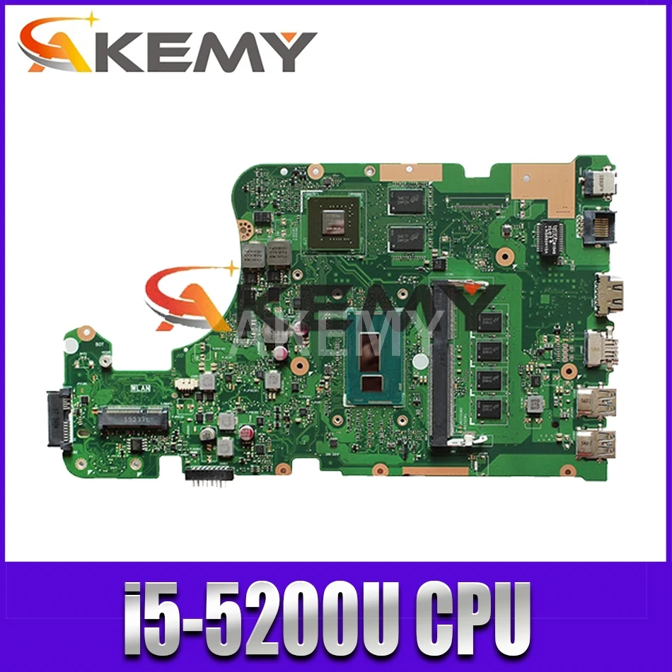 

For Asus X555LD X555LN K555L F555L Laptop motherboard i5-5200U GT940M 4GB RAM REV.2.0 Graphic Mainboard Test good