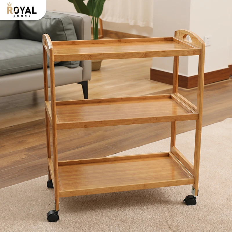 Kitchen Storage Trolley Utility Trolley Rack With Storage Drawer/basket Dining Table Rolling