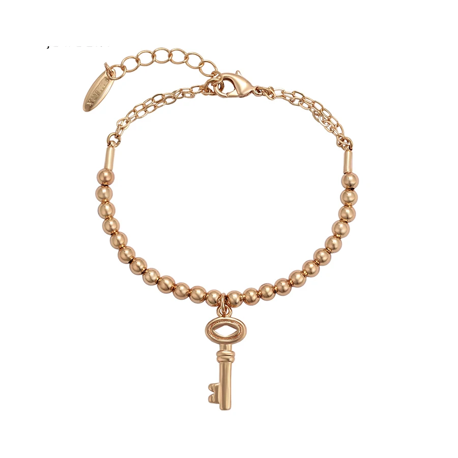 

76768 Xuping jewelry bead chain 18k gold Elephant key bracelet jewelry with copper alloy