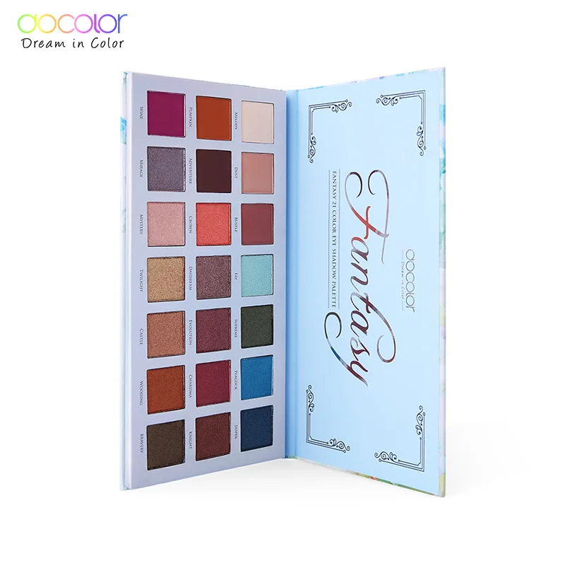 

Docolor 21 Color Vegan Shimmer Glitter Eye shadow Make up Magnetic Waterproof Eyeshadow Private Label