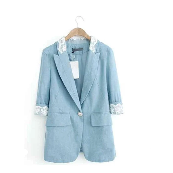 half blazer with jeans