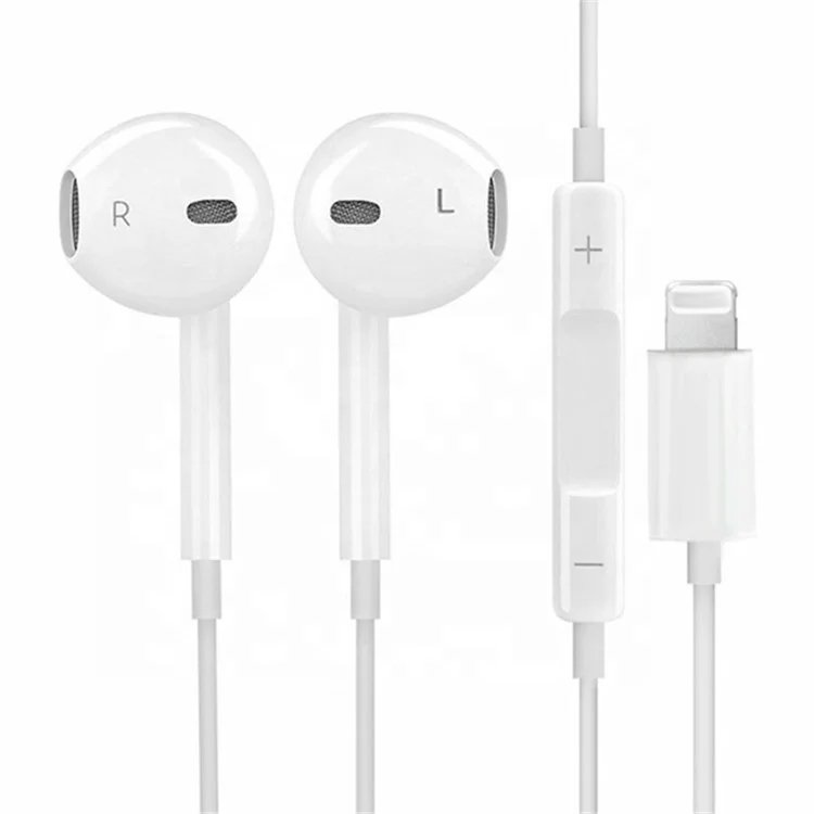 

High Quality Original iphone earphone lightning connector wired headphones lightning earphones iPhone 7 8 11 12 13, Colors customized