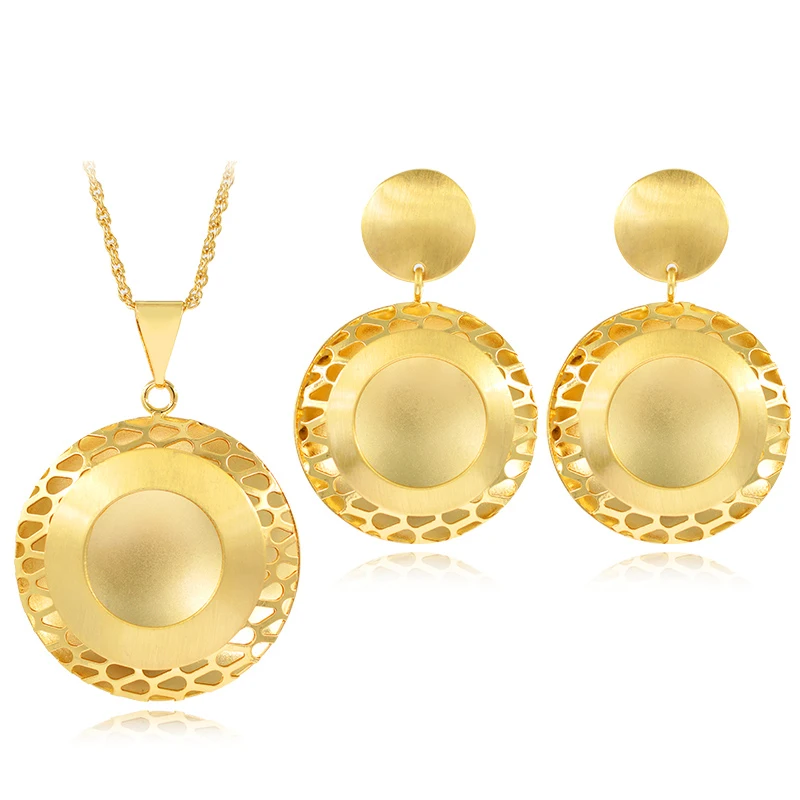 

Fashion Jewelry 2021 Jewelry Sets For Women Necklace Earrings Pendant Twisted Circles For Party Daily Anniversary