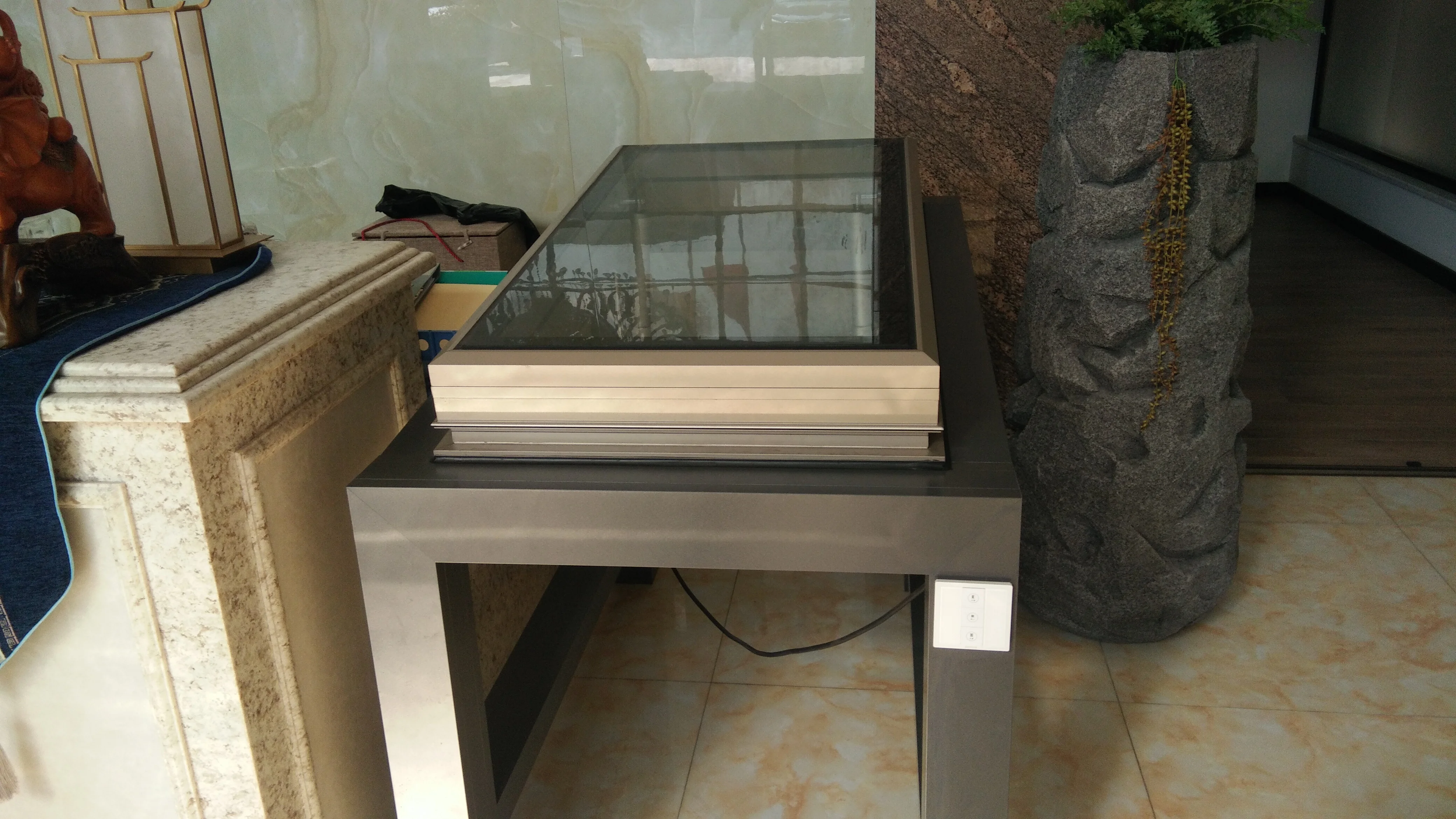 
Good quality factory price aluminum electric skylight top hung opening angle 90 degrees roof skylight roof window 