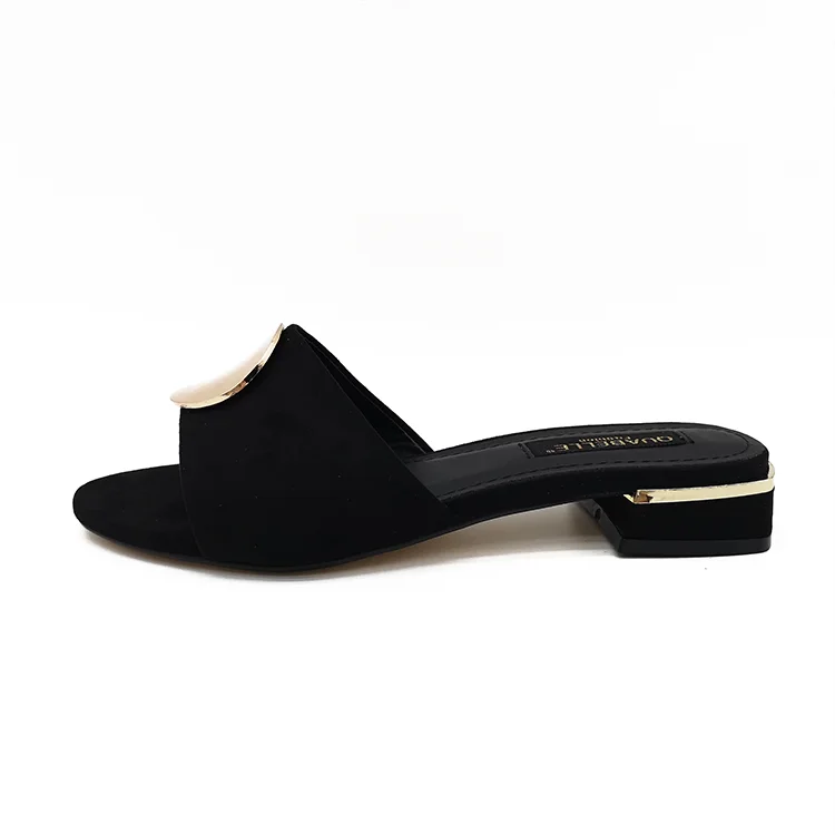 

Latest Design Wholesale Fashion Summer Custom Logo Casual Suede Slipper, Colorful