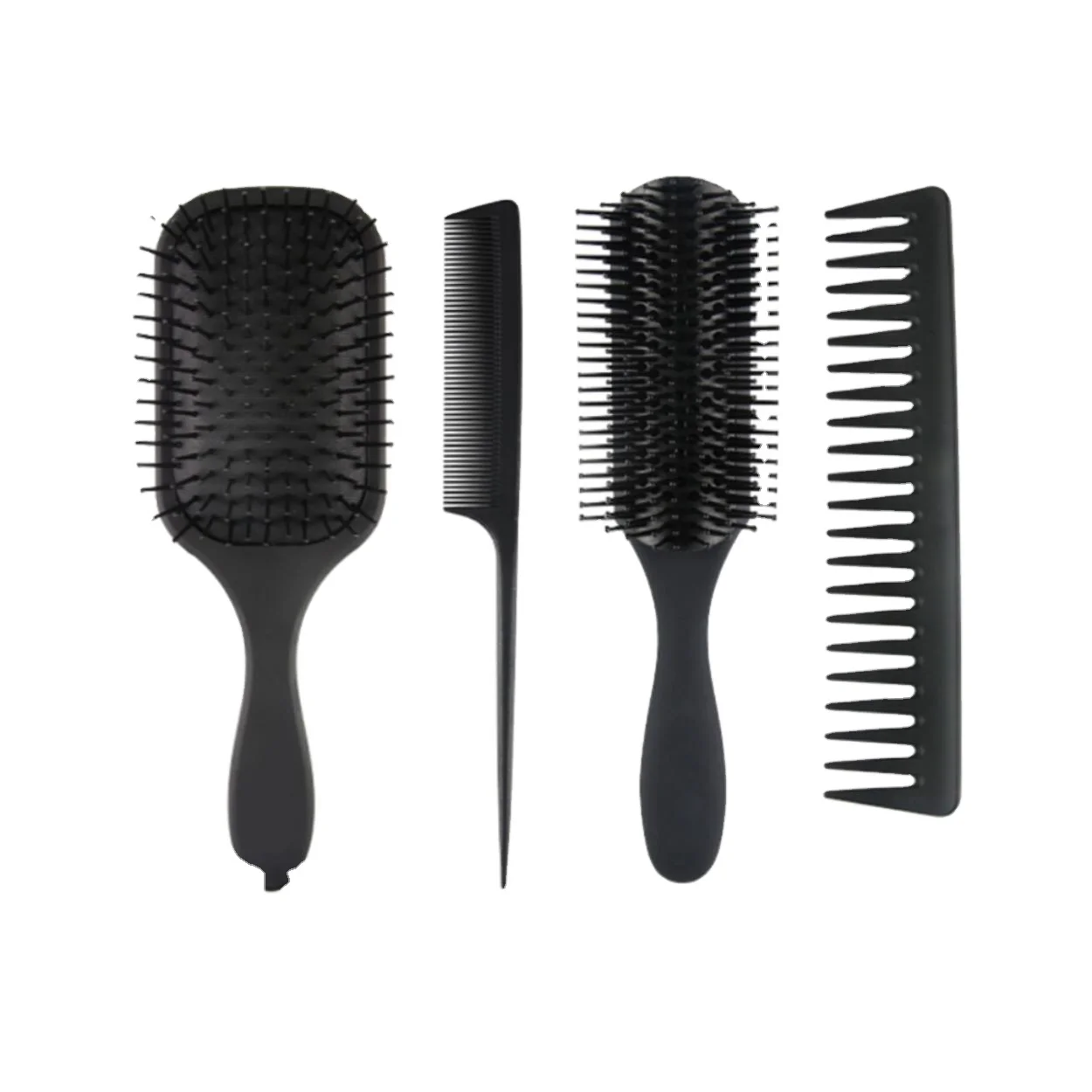 

Best detangling plastic hair brush and comb set for brushing hair extension hair brush wholesale, Customized color