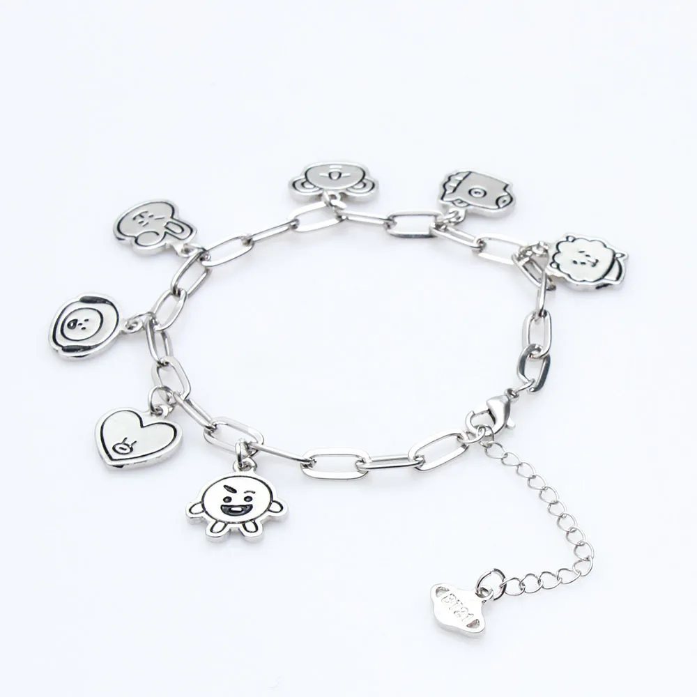 

Kpop Star Suga Jungkook Jimin V Jhope Charms Bracelet