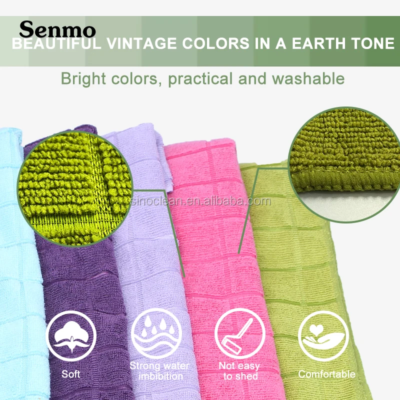
China fabric market household microfiber towel cleaning cloth 