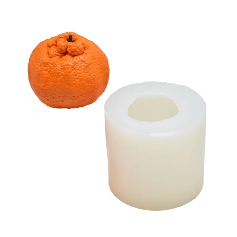 

Soaps cake sugar clay candle silicone mold diy baking 3 d big ugly orange modelling, White