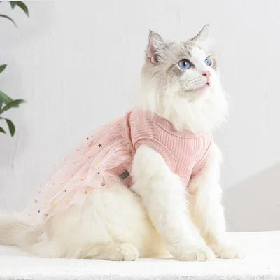 

Factory-made Wholesale Pet Clothing Dresses Summer Hot Selling Cat Clothes Amazon