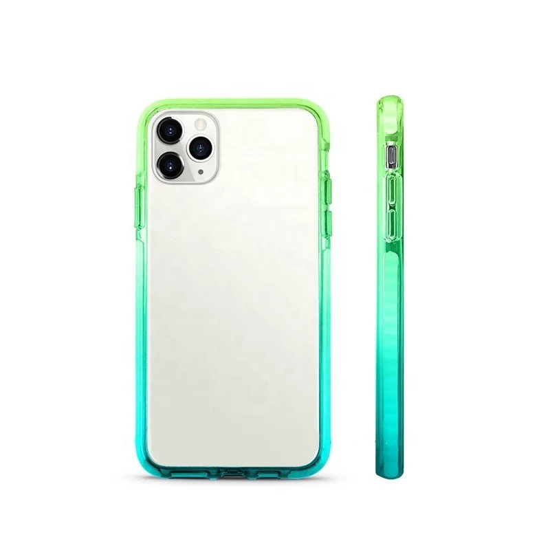 

Hot Selling OEM Customized Wholesale Factory Price Multi-colors New TPE PC Four-corner Anti-drop Phone Case For Iphone11 Pro Max, As the pictures show