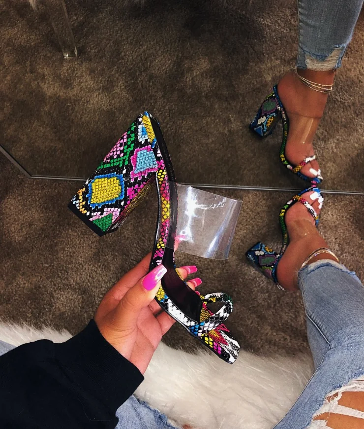 

Ladies transparent sandals shoes women heels 798, 7 colors