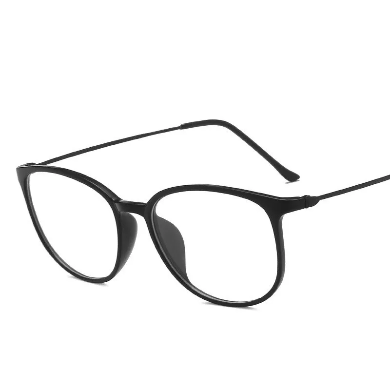 

2021 New Fashion luxury eyeglass frame fashionable meter frame glasses oval men and women anti blue light flat lens