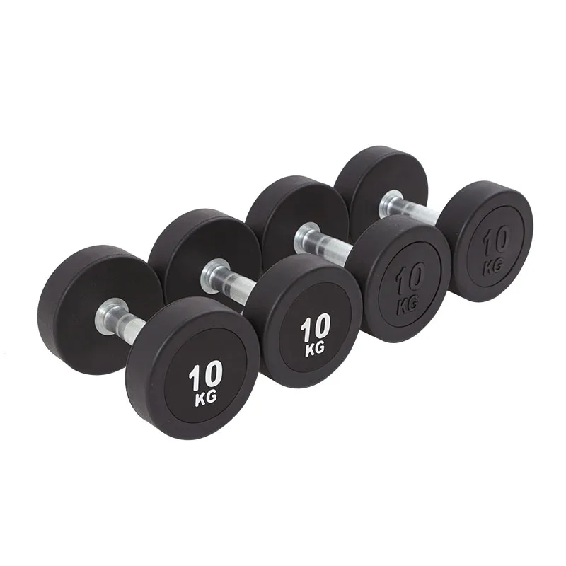 

Rubber Round Dumbbell Exercise 5KG 7.5KG 10KG Dumbbells Home Gym Hex Dumbbell Set