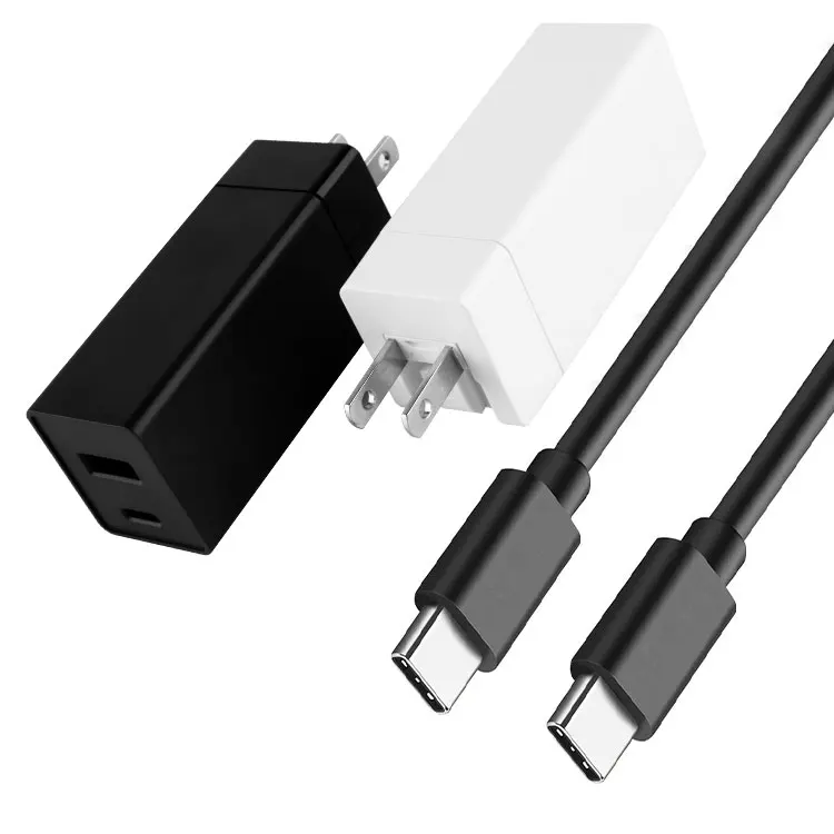 

Laptop 100w cable charger universal laptop charger 65W Quick Charge Cable Type C Fast PD USB Charger For Macbook iPhone Samsung, White or black