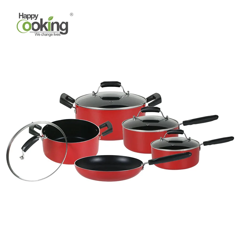 

9pcs Nonstick Cookware Sets Ceramic Stock Pot Cookware Sets, Any color is optional