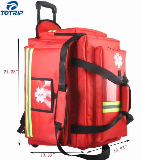 Waterproof Supper Capacity Empty Survival molle medical EMT Trauma trolley Bag 