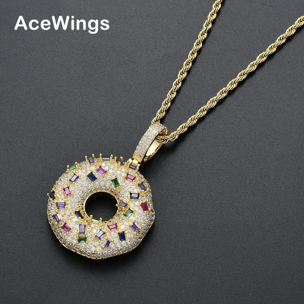 

CN110 Brass CZ Pendant Iced Out Cubic Zircon Necklace Hip Hop gift Jewelry bling bling