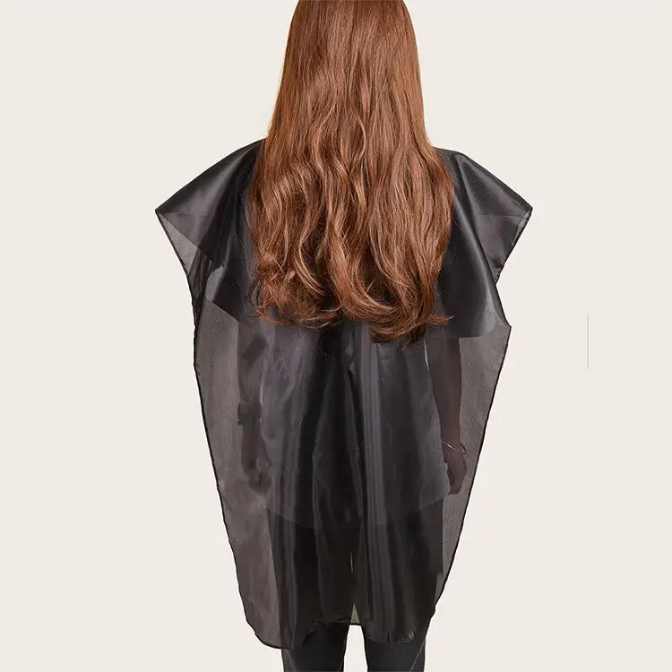 

hairdressing salon barber hair dyeing cutting high quality waterproof Cape black shawl apron