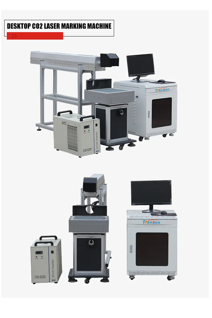 DW China CNC Co2 Laser Marking Machine For Marking Cutting Non-metal Materials