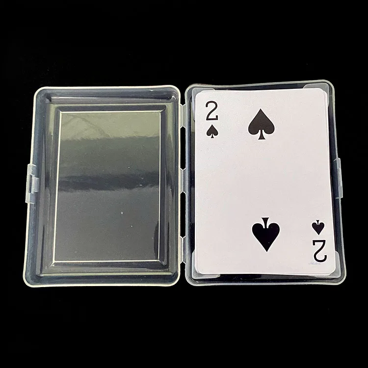 

OEM plastic poker club playing cards with plastic box for adult, Cmyk
