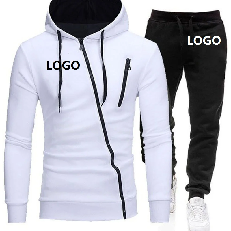 

Winter Custom Logo Men's Outdoor Hoodies Sports Casual Suit Men Clothing Set