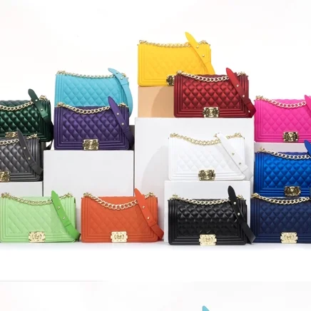 

CSMEI famous brands PVC jelly purse for women 2020 handbag, 17 colors
