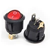 12V 3 pin Car Autos Boat Round Rocker Dot LED Light Toggle Switch