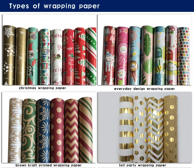 Baifei Packing Wrapping Paper Roll Waterproof Wrapping Paper For Gift