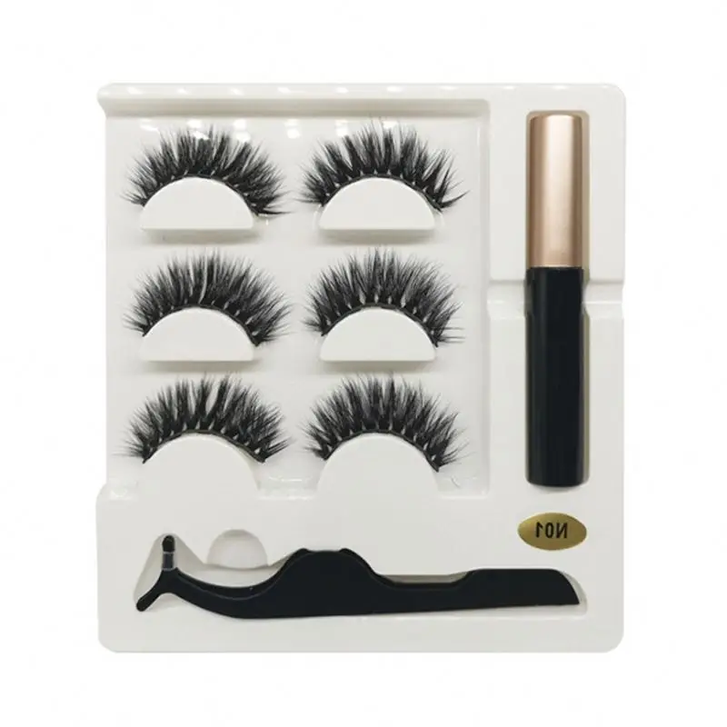 

Samples Free Waterproof Newest Magnetic Eyelashes With Liner