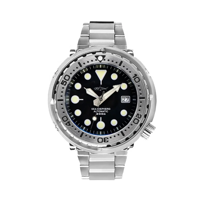 

Rts stock free shipment high quality sapphire 30atm c3 sliver warrior tuna japan nh35 stainless steel dive diver watch for sale