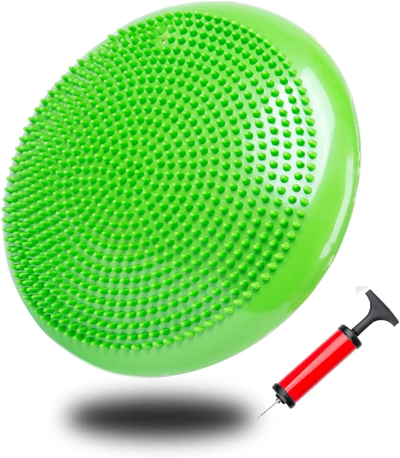

FANDING 13" Diameter Inflated Stability Massage Balance Cushion Disc Trainer for Workout Therapy Fitness with Free Air Pump, Customized color