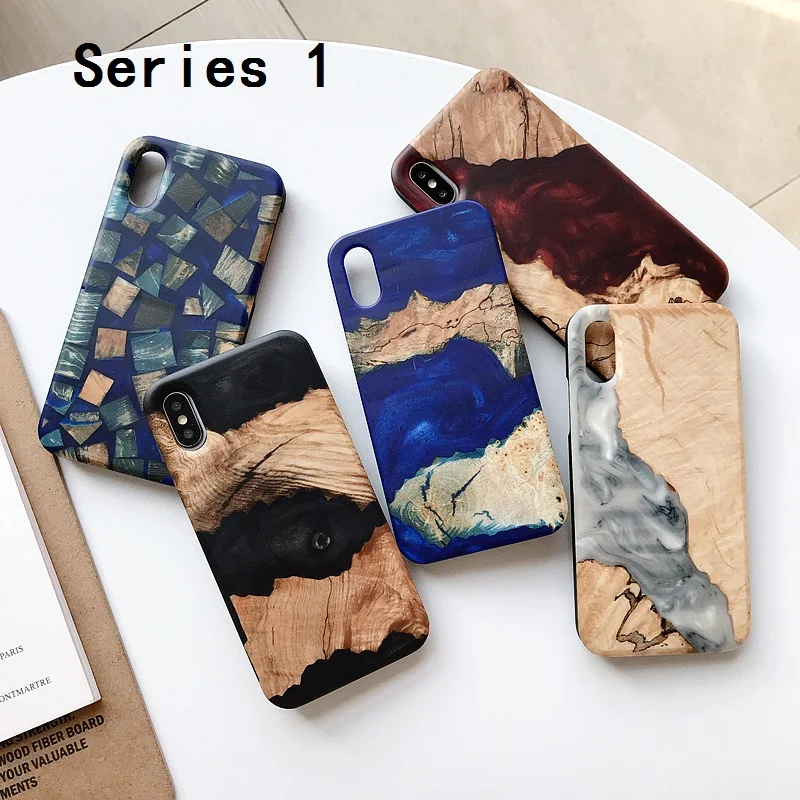 

gdfatree uniqueness wood burl resin phone case for Apple iPhones Compatible Brand, Fashion Phone Cases Luxury Sparkle Bling