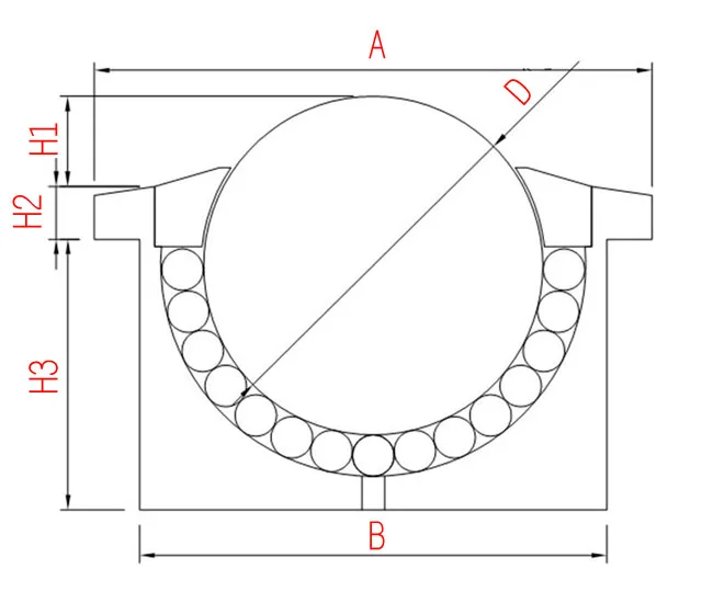 Rexroth Bull Eye Wheel Universal Ball Bearing R0535x45xx Ball Transfer