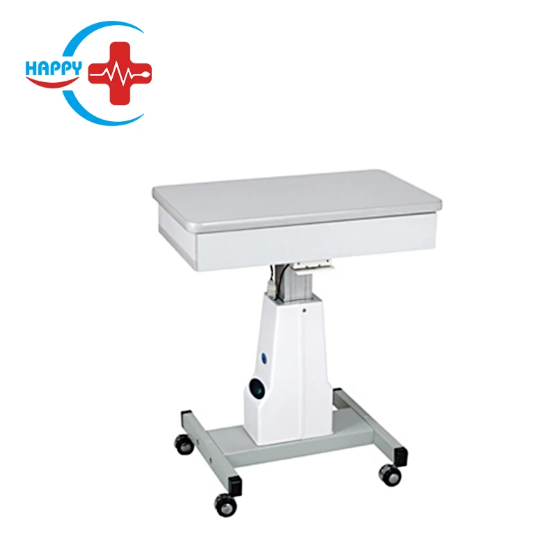 HC-Q022 Best price Electric optometry lift table with drawer / keratometer / tonometer / electric lift table