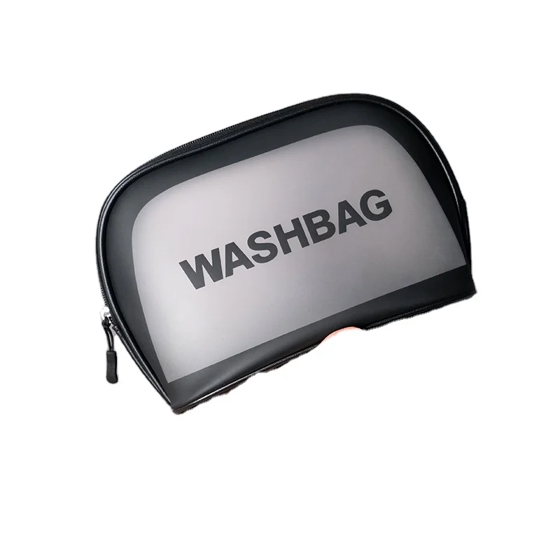 

Fashion Portable Black Waterproof Travel Makeup Clear Pvc Cosmetic Bags