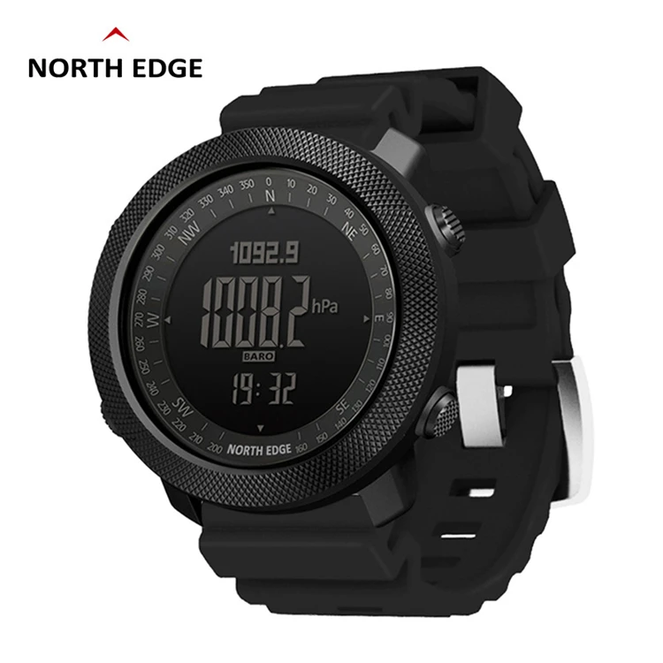 

North Edge APACHE Silicone Multifunctional Sport Digital Watch Altimeter Barometer Compass Waterproof Men Watches