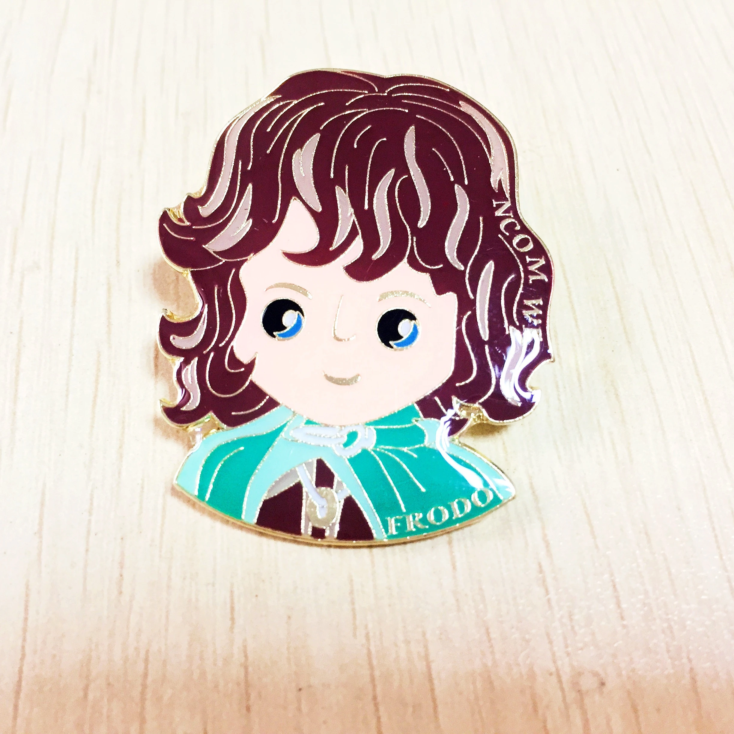 cartoon metal pin badge for ki