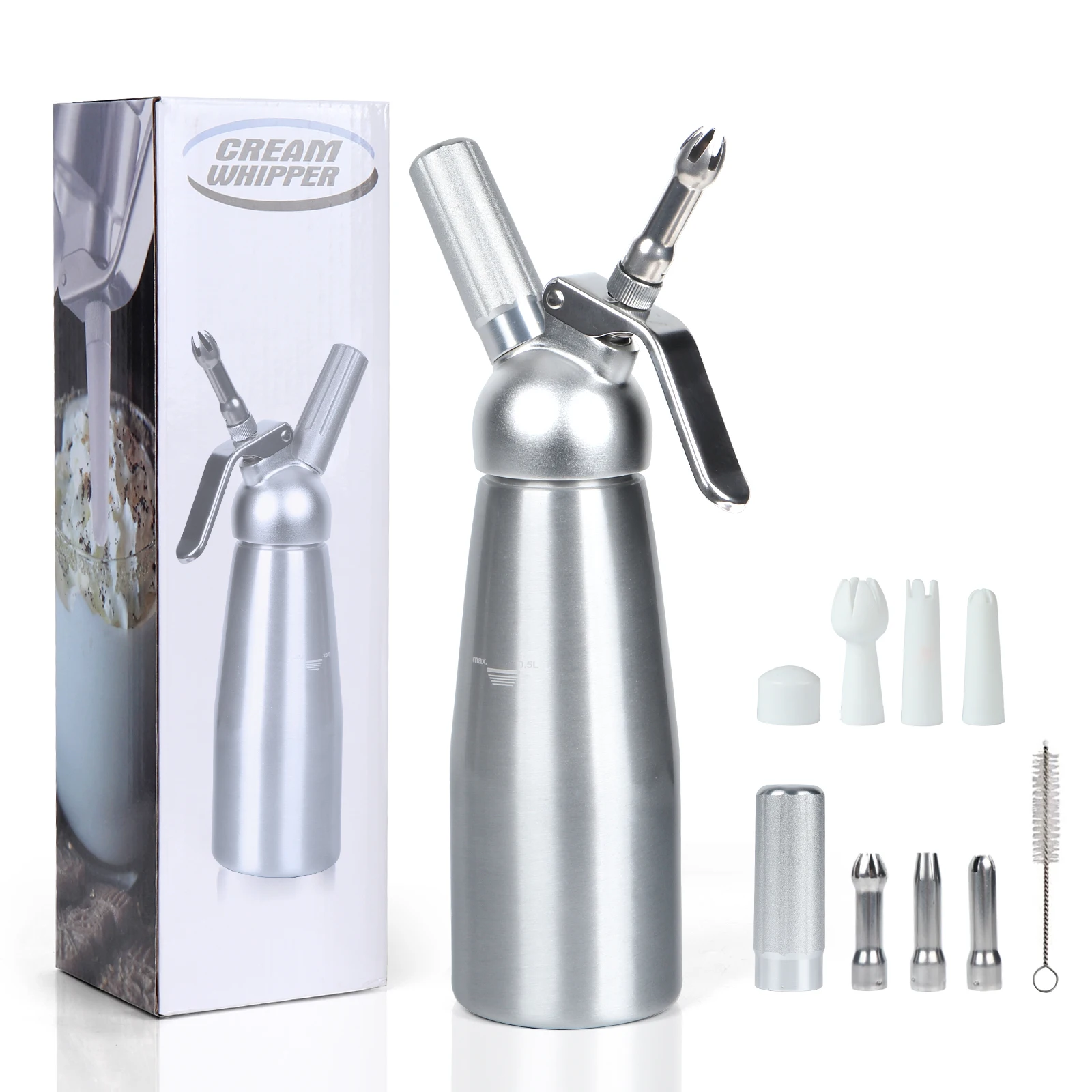 103-0011 Amz Hot Selling 2023 500ml Whipped Cream Butter Dispenser Whipper Foam Maker Professional Cream Maker