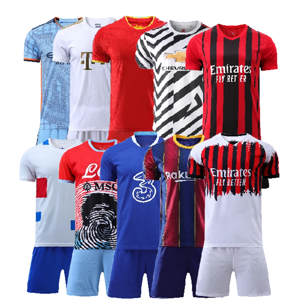 

2023/2024 Contest Football Jersey Quick Dry Polyester Sportswear Men's Soccer Wear Set Uniforms Custom Football Soccer Jerseys