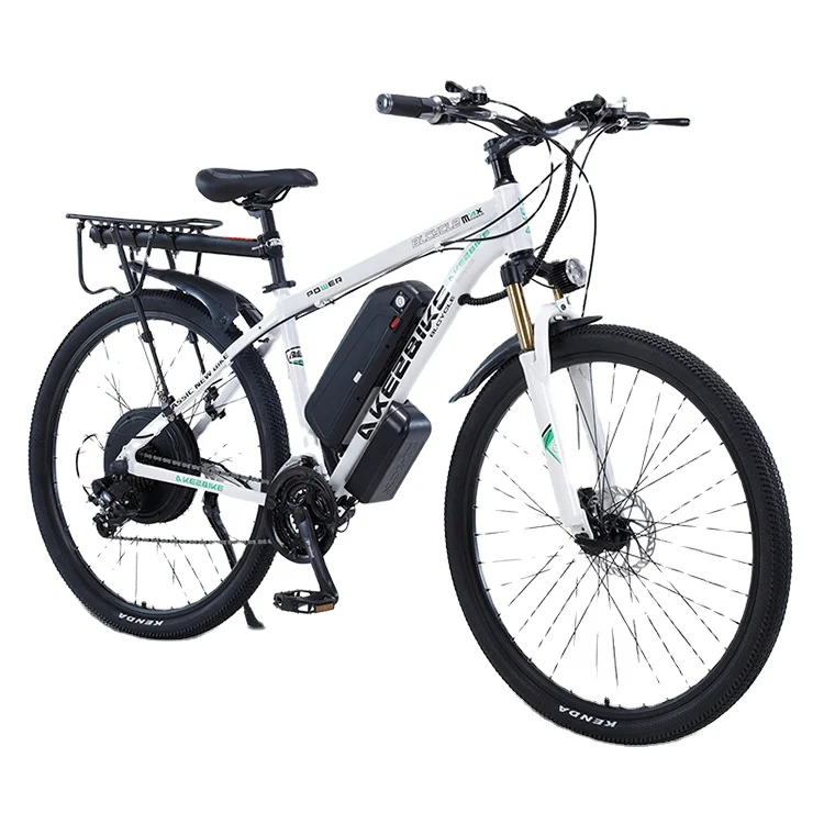 

2021 china most popular high power adult pedal 1000w 48v lithium battery fat tire 29inch electric bike ebike, White/black