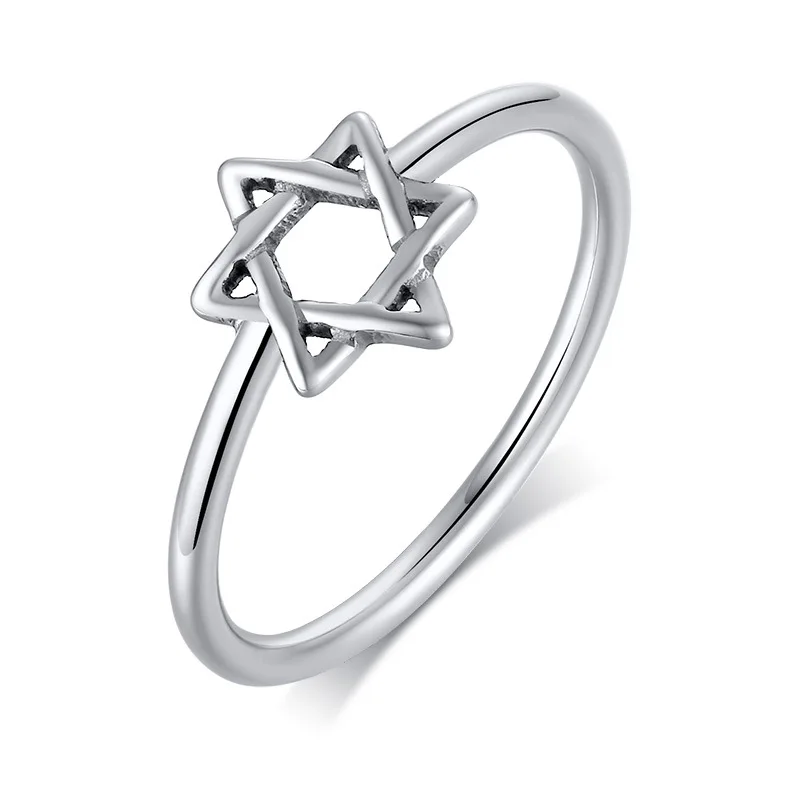 

Fashion jewelry stainless steel star of david ring women