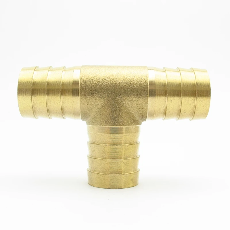 

19mm Hose Barb Equal Tee Type 3 Way Brass Barbed Pipe Fitting Coupler Connector Adapter For Fuel Gas Water