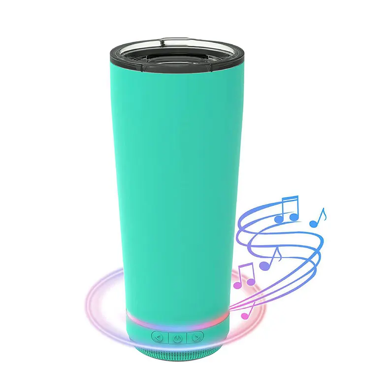 

Wholesales Sublimation Speaker Tumbler 500ml Vasos Con Bocinas Smart Water Bottle Portable Wireless Horn Music Cup