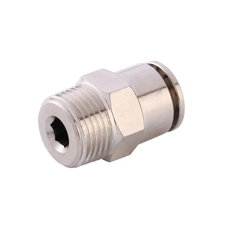 

Simple design MPC series one touch pneumatic quick connector tube straight brass fitting
