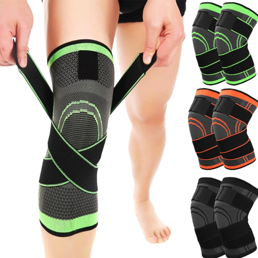 

Men Women Knee Support Compression Sleeves Joint Pain Arthritis Relief Running Fitness Elastic Wrap Brace Knee Pads With